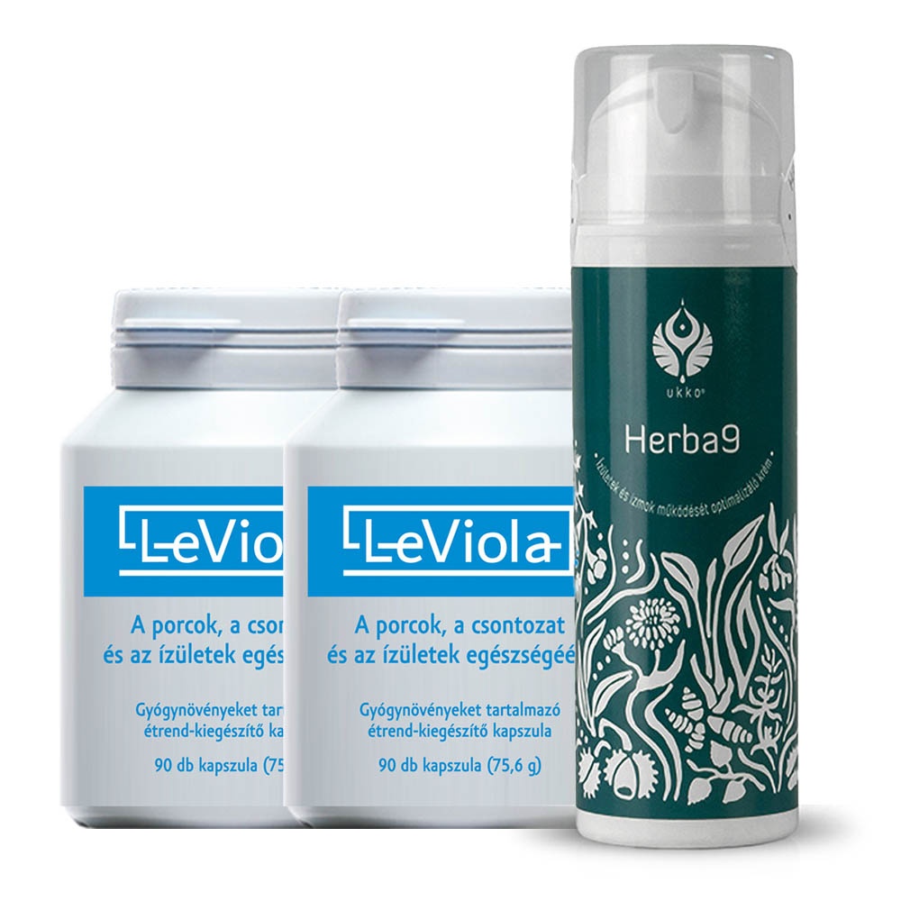 LeViola kapszula 2x90 db + Ukko Herba9 krém
